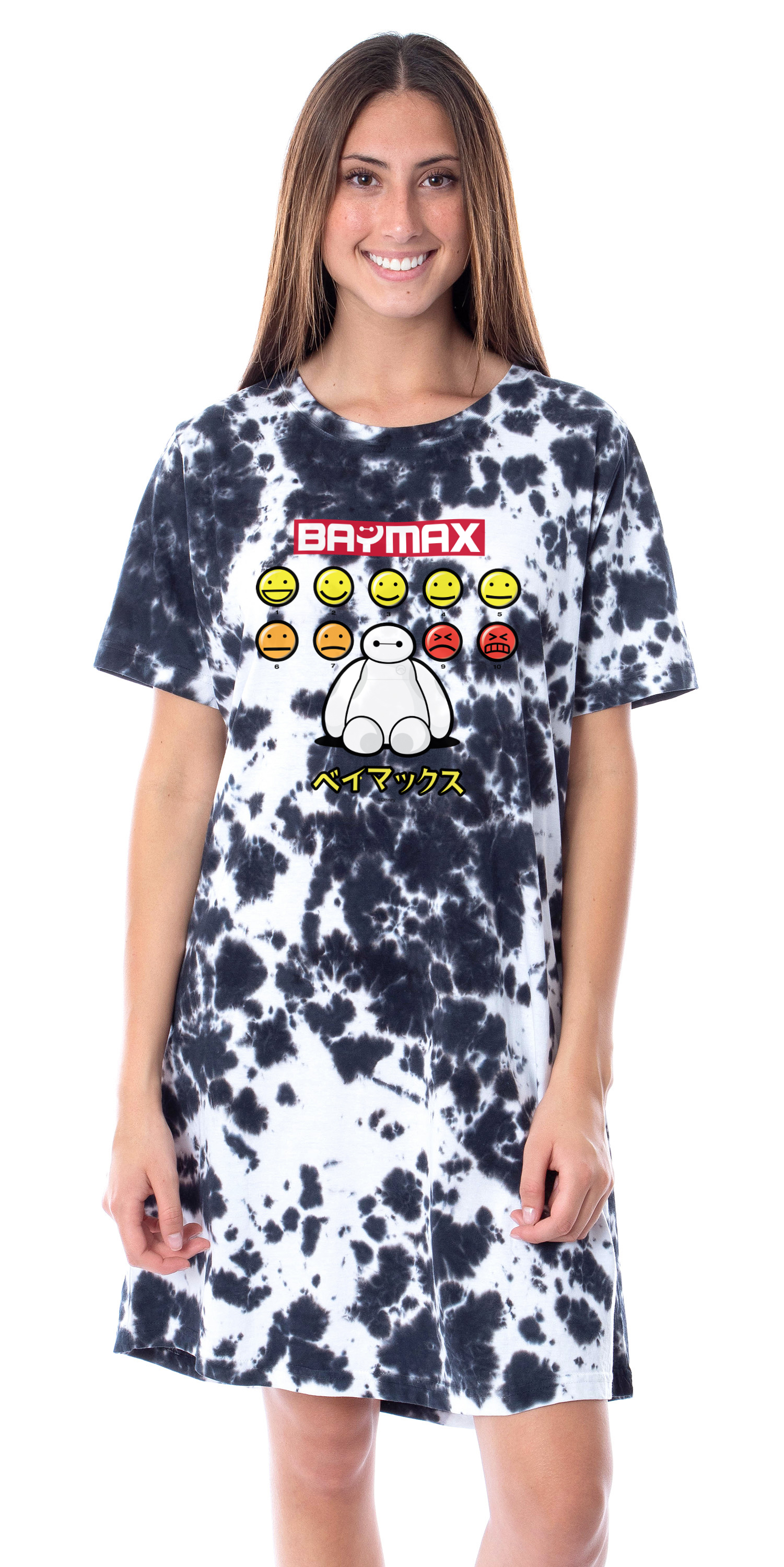 Disney Womens' Big Hero 6 Movie Film Nightgown Sleep Pajama Shirt (Medium)