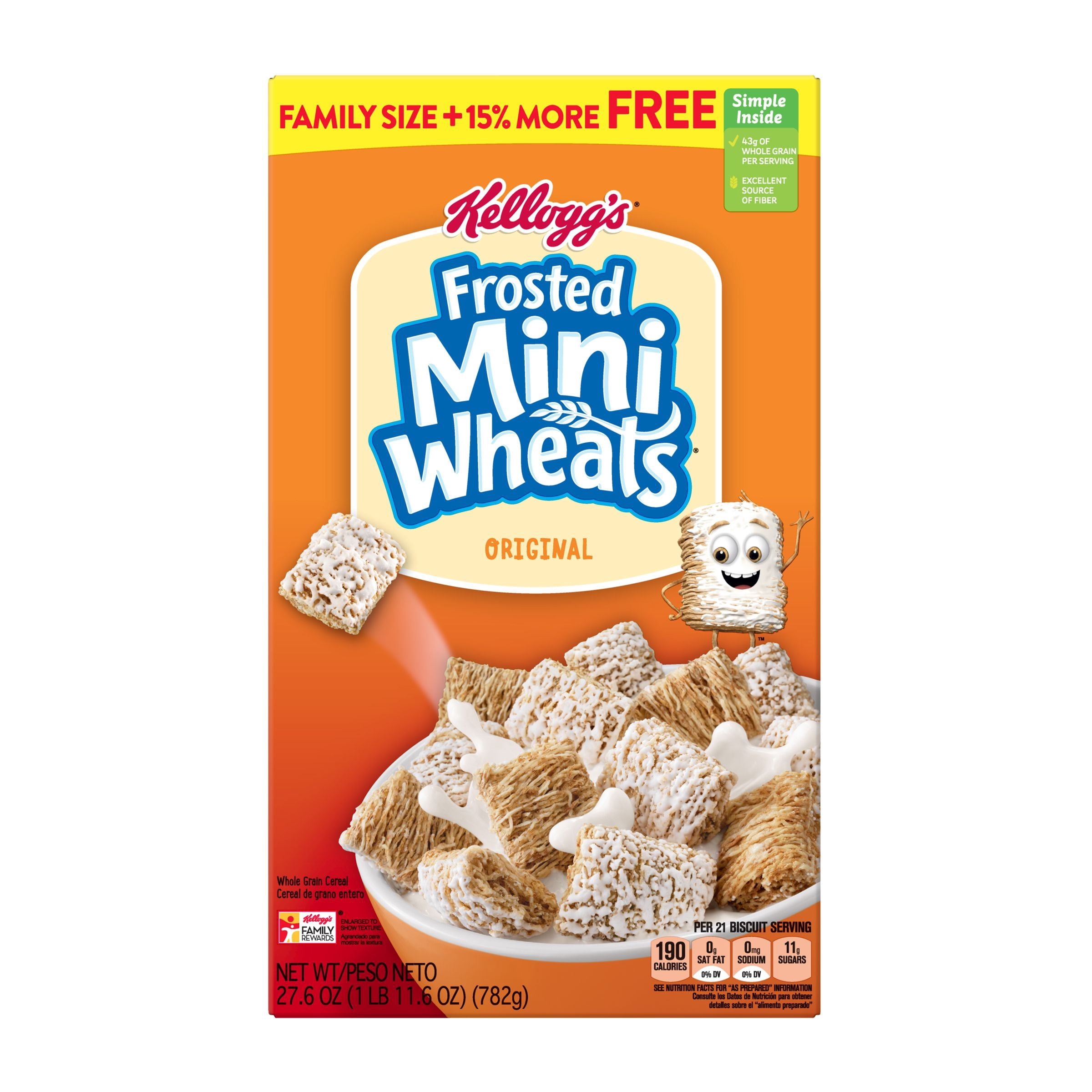Mini Wheats Kellogg Fmw 27.6 Oz. Bonus Packs