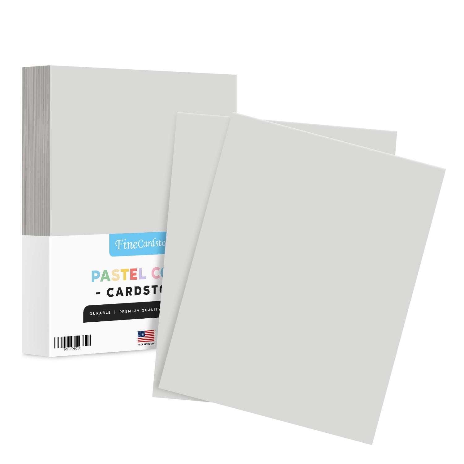 Hamilco Colored Cardstock Paper Gray Bristol Vellum Card Stock - Blank  Index Flash Note & Post Cards 5 x 7 - 67 lb Cover for Printer – 100 Pack