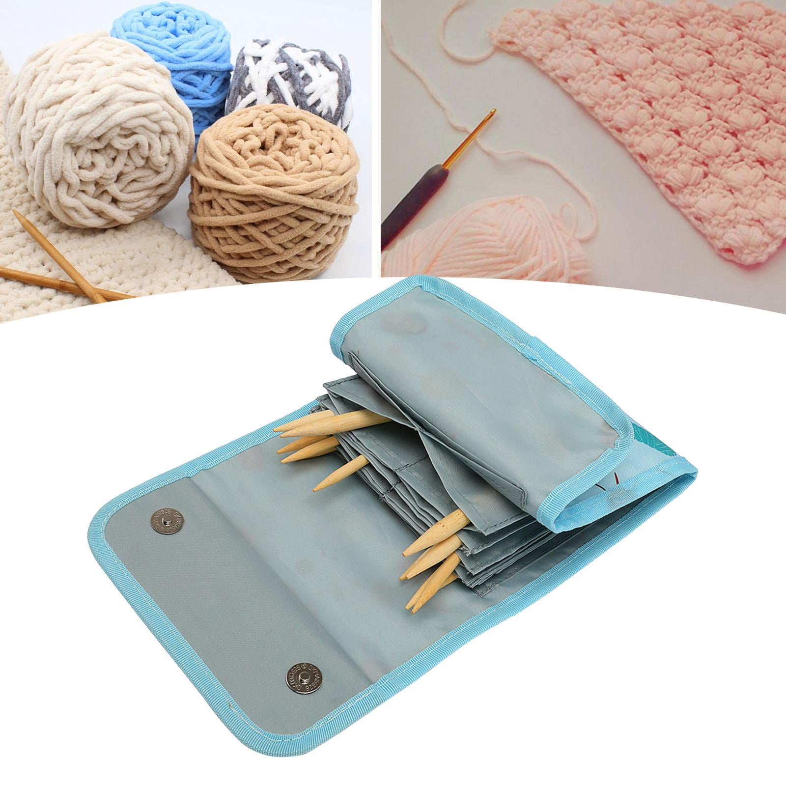 Portable Crochet Hook Case Bag Durable for Carrying Various Crochet