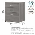 thumbnail image 4 of Bush Business Furniture Armoire de Rangement de Garage Universelle avec Tiroirs - Gris Platine, 4 of 7
