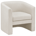 thumbnail image 1 of Bouclair Off White Fabric Accent Chair, 1 of 10