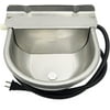 Stainless Steel Automatic Heated Water Bowl with Float Valve Water Trough Pet Thermal-Bowl for Livestock Cattle Dog Goat Pig Horse