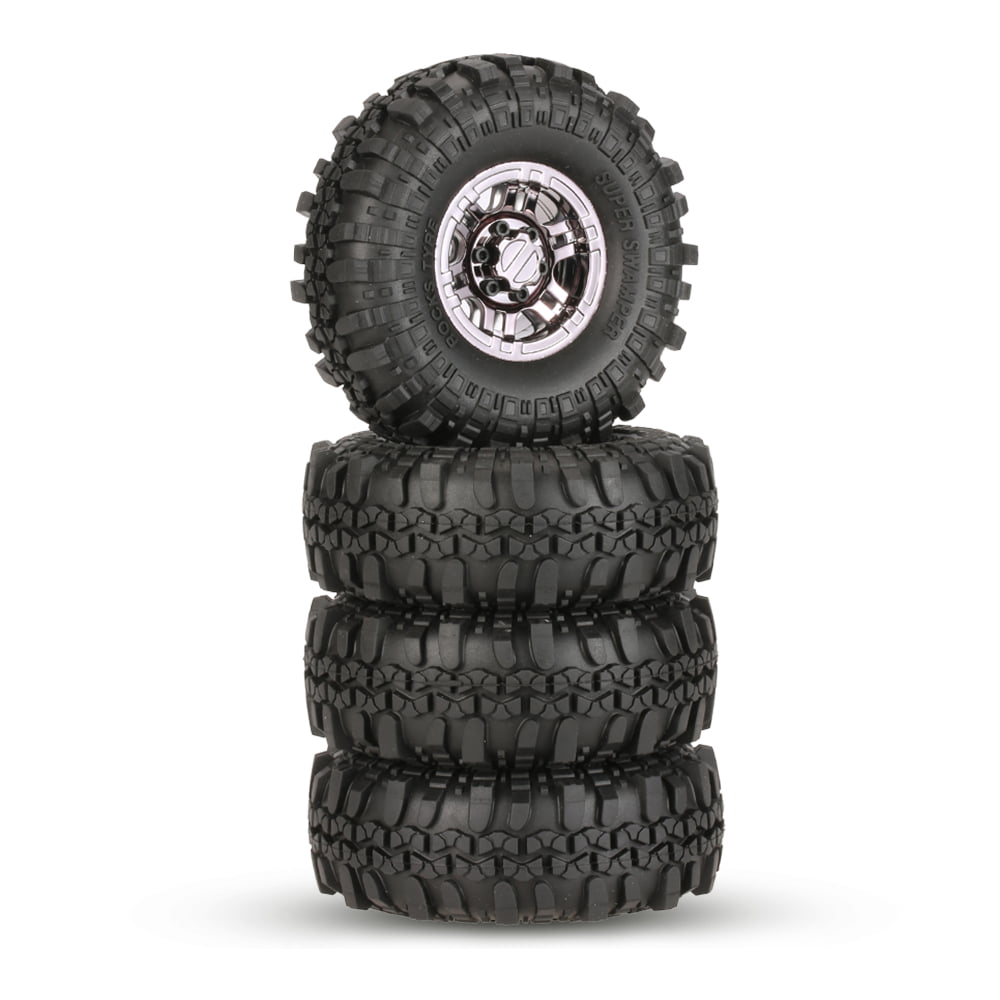 Details about   4pcs 1.9" Aluminum Rim Lock Super Swamper Tyre For 1/10 RC Off-Road Rock Crawler 