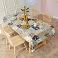 thumbnail image 3 of Pioneer Flower Floral Print Pattern Rectangle Tablecloth 60"x120", Waterproof Polyester Table Cloth, Wipeable Spillproof for Dining Camping Indoor Outdoor, 3 of 6