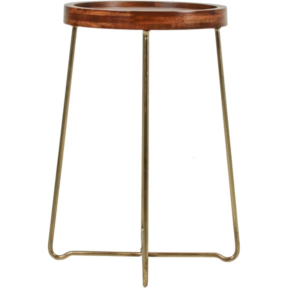 East at Main Aria Solid Mango Wood Tray Top Table (Side Table)