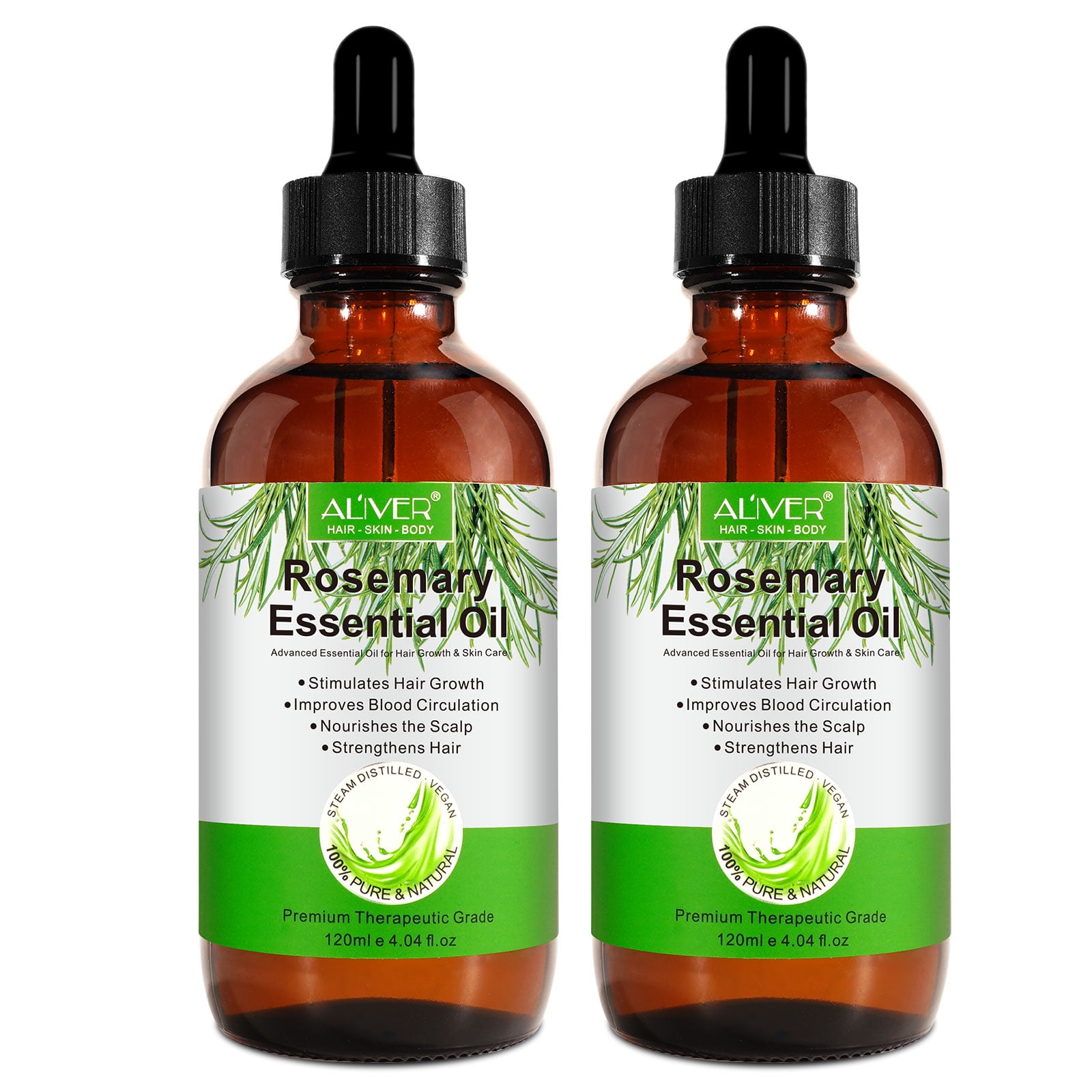 Aliver Rosemary Oil for Hair Growth and Skin Care 2 Pack