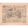 thumbnail image 2 of Anonymous 18x15 Black Ornate Wood Framed Double Matted Museum Art Print Titled - Life of the Blessed Virgin Mary, Mother of God (1870), 2 of 5