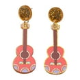 thumbnail image 2 of QIQUWOHUL Mexican Carnival Earrings Stud Earrings Hat Violin Colorful Print Simple Fashion Geometric Earrings Earrings Accessories Female, 2 of 4