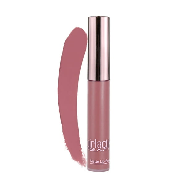 Girlactik Lápiz labial líquido mate de larga duración en Allure - Aplicación suave de larga duración Fórmula pigmentada que no se agrieta Ligero 7,5 ml / 0,25 oz (Divino)