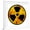 White Frame, variant on Art.com Nuclear Sign Art Print by argus456, 24" x 24"