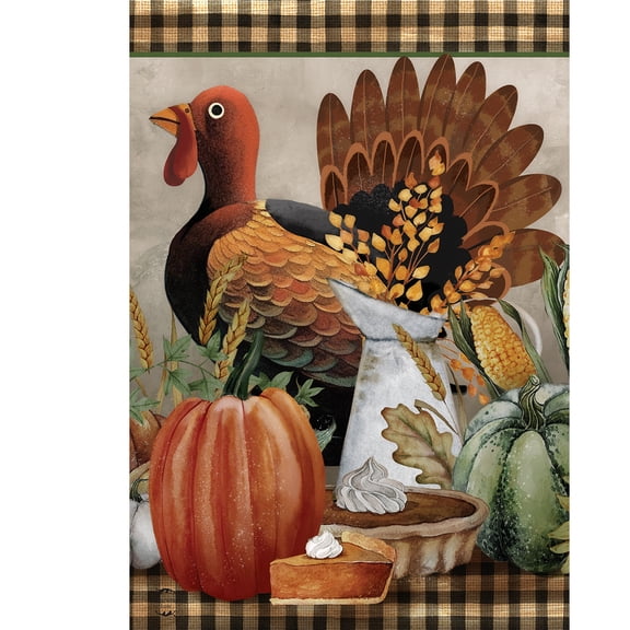 Briarwood Lane Fall Garden Flag 12x18 For Outdoor Primitive Thanksgiving For Fall Garden Flag Flags For Outside