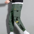 thumbnail image 4 of YUELONGHU Men's Casual Cargo Pants Baggy Cargo Pants Men Loose Nine Pants Plus Harlem Size Sports Cargo Pants Pants Men's Trousers Casual Men's Pants Xxl, 4 of 7
