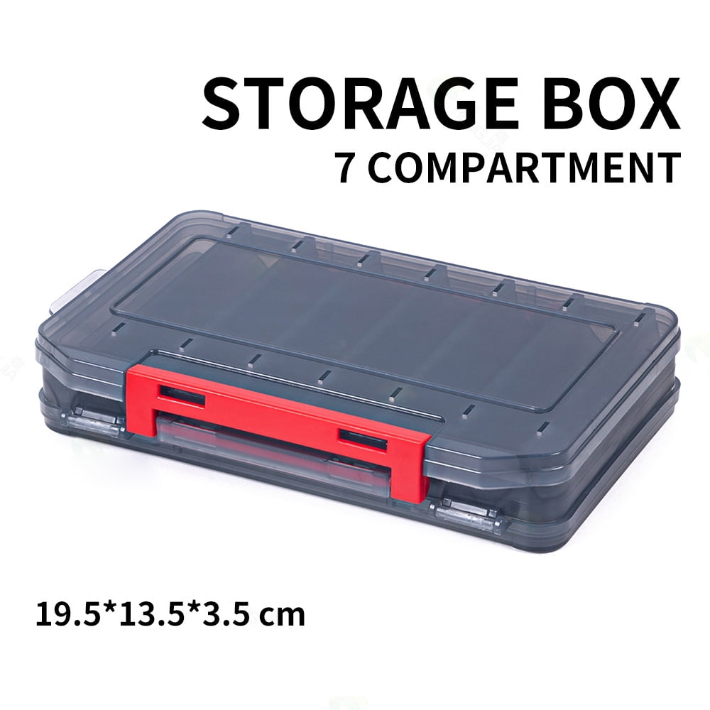 big 6 compartments fishing lure tackle hook bait storage box container case LS 