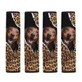 thumbnail image 5 of Chririnla Leopard Print Puppy Pattern Seat Belt Pad 2 PCS Seat Belt Shoulder Strap Covers Quick Fit Auto Accessory Suitable for SUV Van, 5 of 8
