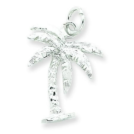 - Sterling Silver Palm Tree Charm Pendant Tropical