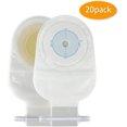 thumbnail image 2 of 20 Pcs Disposable Colostomy Pouch, Colostomy Bags with Closure and Measuring Card, for Colostomy Ileostomy Cut Out Ostomy Care, 2 of 5