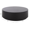 thumbnail image 4 of Safavieh Tina Round Polystone Coffee Table, Black, 4 of 7