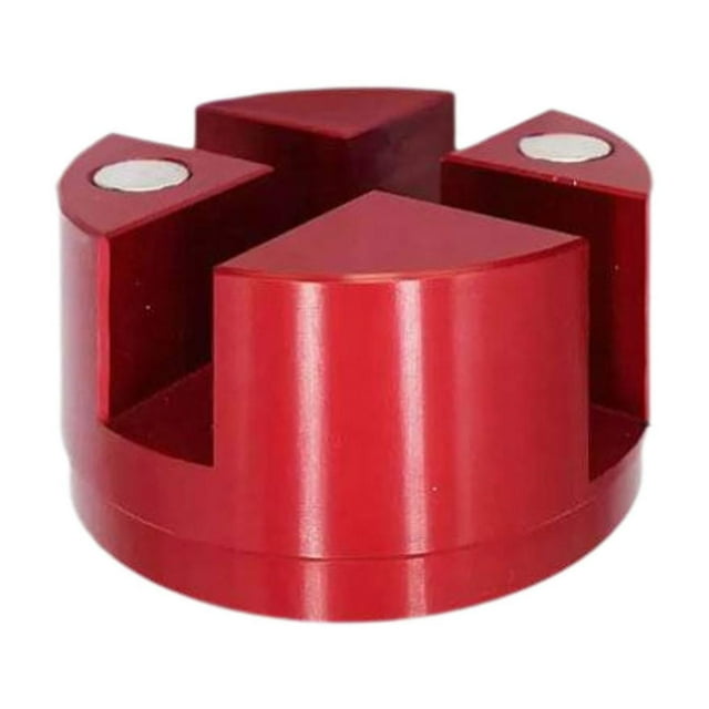 Almohadilla de gato ranurada Universal, diámetro de 2 pulgadas, piezas de reparación, Protector de riel de marco, almohadilla de gato lateral de Rojo