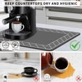 thumbnail image 5 of Dish Drying Mat Super Absorbent Drying Mat Coffee Mat with Non-slip Rubber Backed Large Dish Drying Mats for Kitchen Counter Easy Clean, Grey 15"x19", 5 of 6