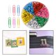 thumbnail image 3 of 600 Clips de papel de colores, Clips de papel metálicos abrazaderas con 2 cajas para documentos de papelería escolar de ina, Clips de papel (50mm, Macarena Clips de papel de color, 3 of 8