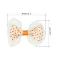 thumbnail image 2 of Uxcell 2.2" Mini Bow Tie Little Satin Ribbon Bows Ties Double-Layered Bowknot Beige 100 Pcs, 2 of 6