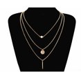 thumbnail image 1 of Femmes Multilayer Collier Simple Conception Multi choker Femmes Couches Alliage choker Chaîne Fille Cou Bijoux, 1 of 8