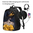 thumbnail image 2 of Honeii Elegant Lady With Hat for Travel Laptop Backpack, Business Laptops Backpack with USB Charging Port, College High School Computer Bag for Men Women, 2 of 7
