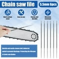thumbnail image 3 of 6Pcs Chainsaw Sharpening Files 4.8/5.5mm  Carbon Steel Chain Saw Files High Precision Woodworking Chain Saw Sharpening Tool for Polishing Deburring Chainsaw, 3 of 10