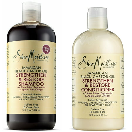Shea Moisture SheaMoisture Jamaican Black Castor Oil Shampoo & Conditioner (Best Shampoo And Conditioner For Dry Thick Coarse Hair)
