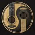thumbnail image 3 of CafePress - Old And Worn Acoustic Guitars Yin Yang T Shirt - Men's Classic Graphic Cotton T-Shirt, 3 of 4
