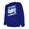 thumbnail image 2 of Men's Stitches Navy Los Angeles Dodgers Lightweight Crew Sweatshirt, 2 of 3