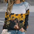 thumbnail image 2 of Farm Cows Womens Oversized Sweatshirts Hoodies Crewneck Casual Tops Comfy FallWinter Clothes 2024, 2 of 7
