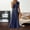 Navy, variant on Women's Sundresses Casual Summer Tank Dress V Neck Sleeve Less Button Down Midi Floral Beach Dress with Pockets