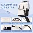 thumbnail image 5 of QWKLEAJ School Backpack for Teen Girls,Aesthetic Two Tone Preppy Bookbag with Detachable Coin Purse,Lightweight Waterproof Laptop Daypack for Elementary & Middle & High School & College Black, 5 of 7
