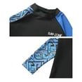 thumbnail image 4 of Boys Two Piece Rash Guard Swimsuits Kids Long Sleeve Sunsuit Swimwear Sets, 4 of 5