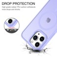thumbnail image 3 of DUDUE Magnetic iPhone 14 Pro Case, Compatible with Magsafe 6.1", Translucent Matte Slim Shockproof Case for iPhone 14 Pro, Purple, 3 of 7