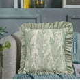 thumbnail image 2 of JoyMoreHome Velvet Ruffle Throw Pillow Covers, Decorative Pillowcases 18x18 Inch Solid Color Cushion Cover for Living Room Sofa Bed Couch, 2 of 6
