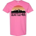 thumbnail image 3 of Inktastic Seattle Washington Skyline Sunset T-Shirt, 3 of 5