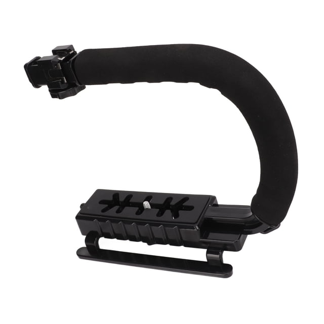 Video Acción Estabilización Mango de Manejo, ABS Ligero Black U Forma Práctica Hand Feeling Portable Camera portátil Con Zapato frío Para Micro Películas