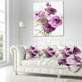 thumbnail image 3 of Designart Bunch of Purple Flowers - Floral Throw Pillow - 16x16, 3 of 5