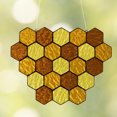 thumbnail image 4 of Halloween Decorations Queen Bee Stained Beehive Stained Honeycomb Ornament Bee Pendant, 4 of 9