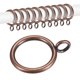 thumbnail image 1 of Uxcell 10-Pack Anillo de Cortina con Ojal 1 Pulgada ID Se Ajusta a Varilla de Cortina de 3/4 Pulgada Anillos de Drapería de Metal Rojo, 1 of 7