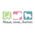 thumbnail image 2 of CafePress - Peace, Love, Shelties Throw Blanket - Soft Fleece Throw Blanket, 50"x60" Stadium Blanket, 2 of 2