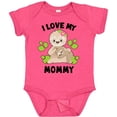 thumbnail image 3 of Inktastic Cute Sloth I Love My Mommy with Green Leaves Boys or Girls Baby Bodysuit, 3 of 5