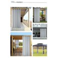 thumbnail image 4 of Rideau Pare-Soleil Imperméable Rideau d'Ombrage Extérieur Rideau Pare-Soleil pour Patio Chambre Porche, 4 of 8