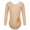 Round Neck, variant on Girls' Team Basics Long Sleeve Leotard Fleece Lined Ballet Bodysuit Gymnastic Training Round Neck 120