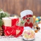 thumbnail image 4 of Mini tarro de caramelos con forma de hombrecito de jengibre | Contenedor de dulces navideños | Dispensador de dulces festivos | Regalo y decoración infantil | Tarro de plástico portátil, 4 of 5