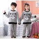 thumbnail image 1 of Pijamas de lana para niños, ropa de dormir de franela cálida, ropa de estar por casa de lana de Coral, Conjunto de pijama de invierno, caliente, 1 of 2