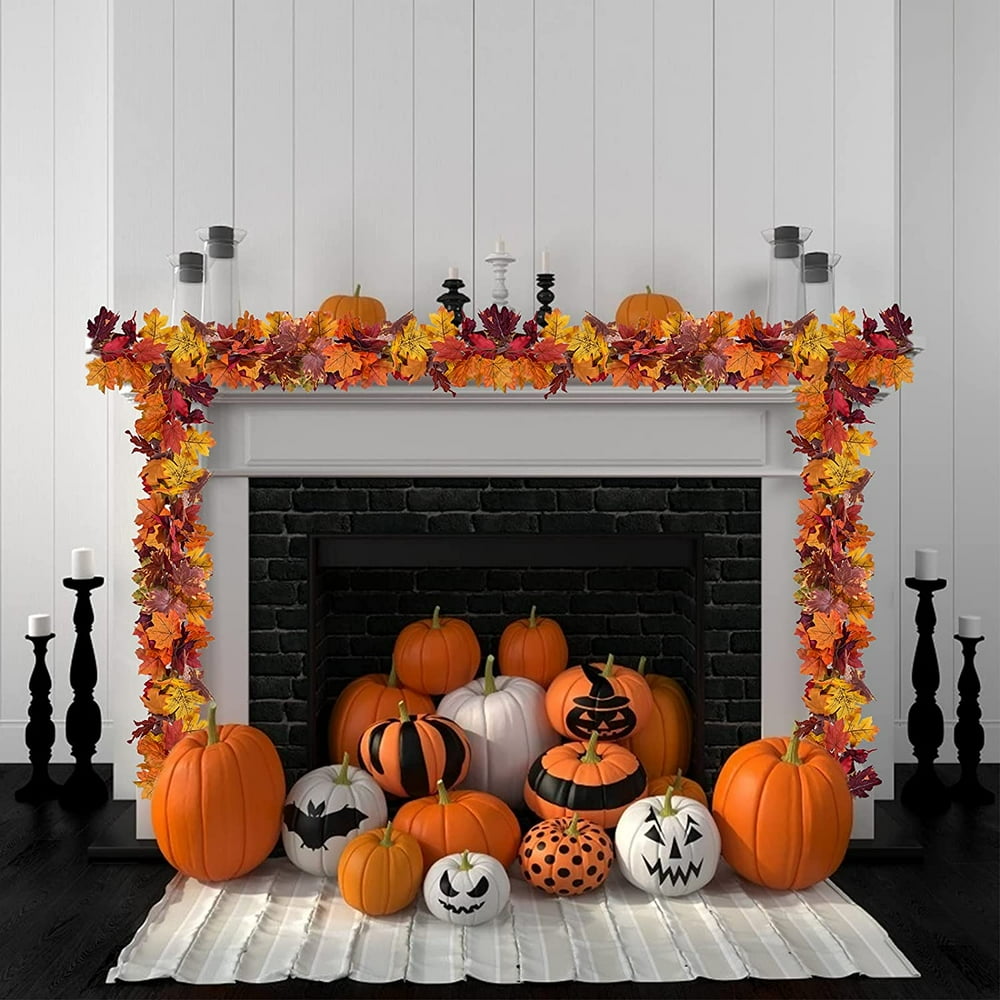 Guirlande Feuilles D'Automne - Décoration Murale Érable Pour Maison